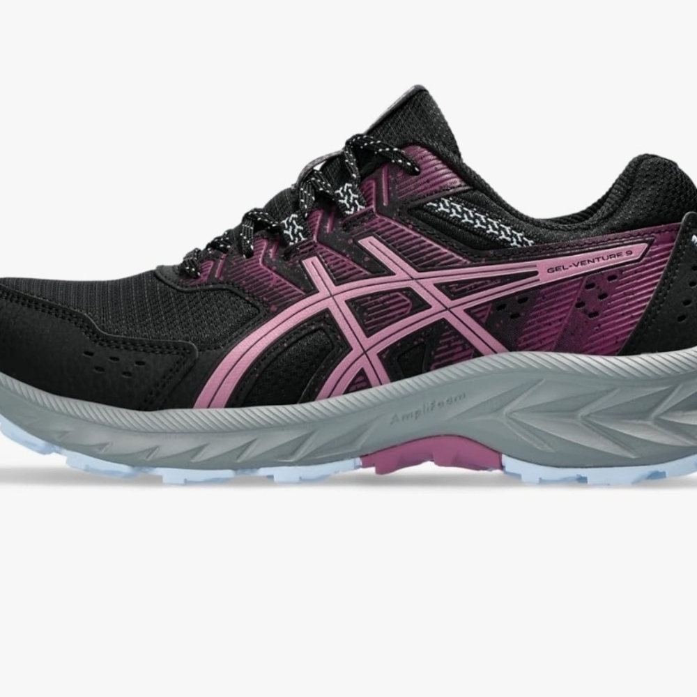 ASICS Women's Black and Pink Athletic Shoes - Picture 7 of 11